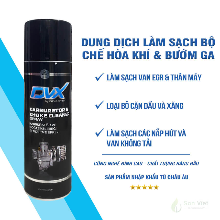 dung dịch làm sạch bộ chế hòa khí và bướm ga