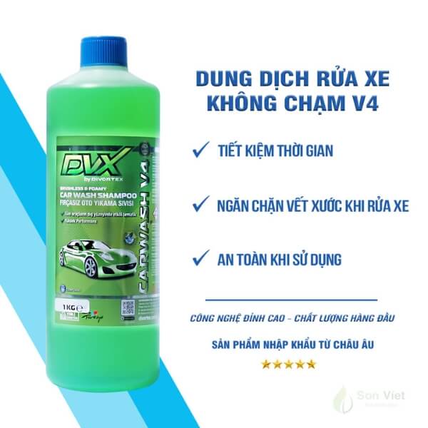 dung dịch rửa xe không chạm