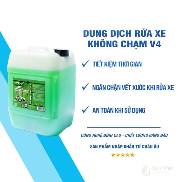 dung dịch rửa xe không chạm