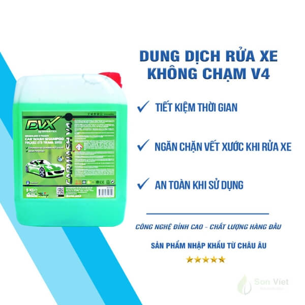 dung dịch rửa xe không chạm